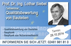 Seminar zur baubegleitenden Qualitätsüberwachung